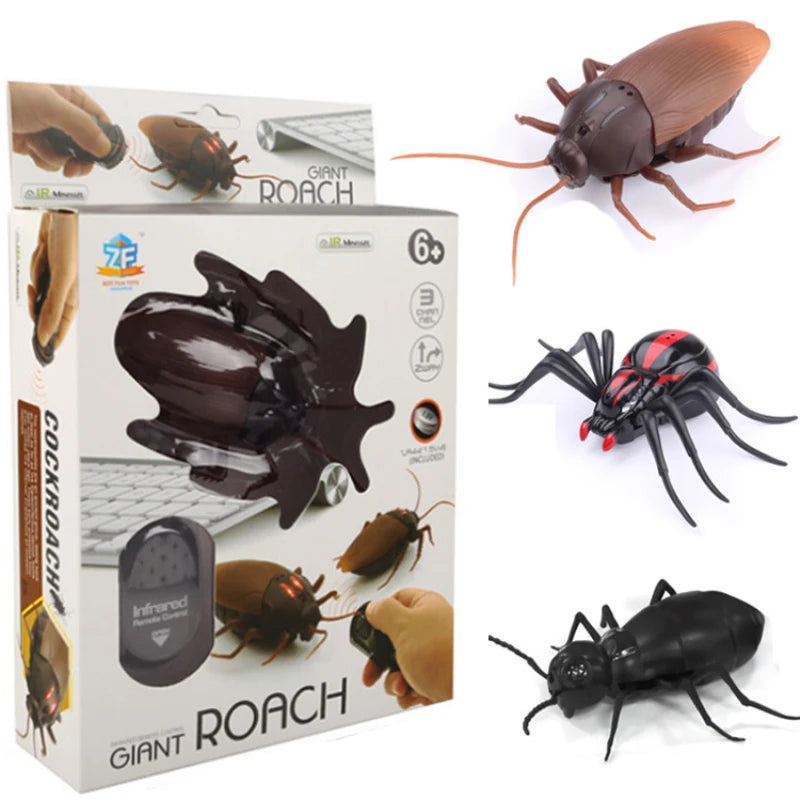 Infrared RC Remote Control Animal insect Toy Smart Cockroach Spider Ant Insect Scary Trick Halloween Toy Christmas kids Gift