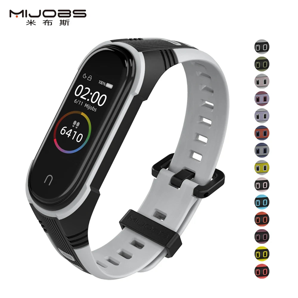 For Mi Band 6 5 7 8 Strap Wrist Band For Xiaomi Mi Band 7 5 4 Strap Silicone Wristband For Miband 6 7 8 Bracelet NFC Global Band