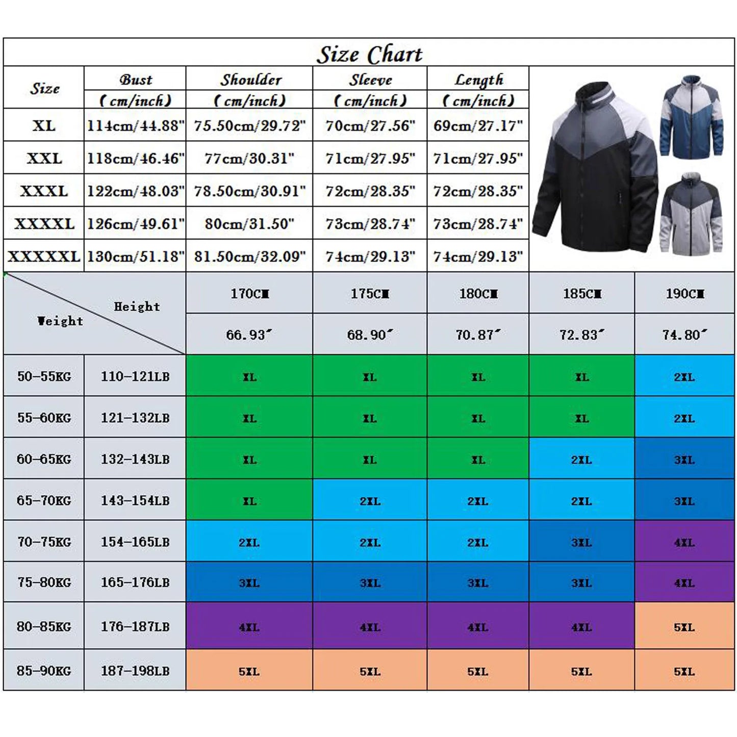 Spring and Autumn Men's Jacket Zipper Stand Collar Sports Coat With Pocket Plus Size Patchwork Flying Jacket Baseball Clothes