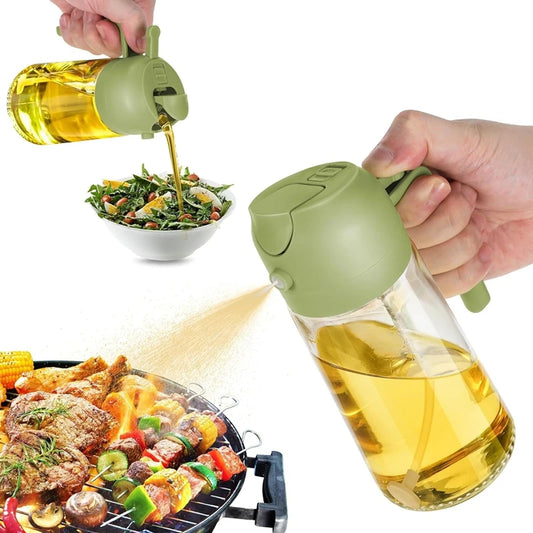 16oz 470ml Olive Oil Dispenser Bottle for Kitchen Oil Sprayer Jar for BBQ Cooking Kitchen Salad Barbecue Seasoning Tools