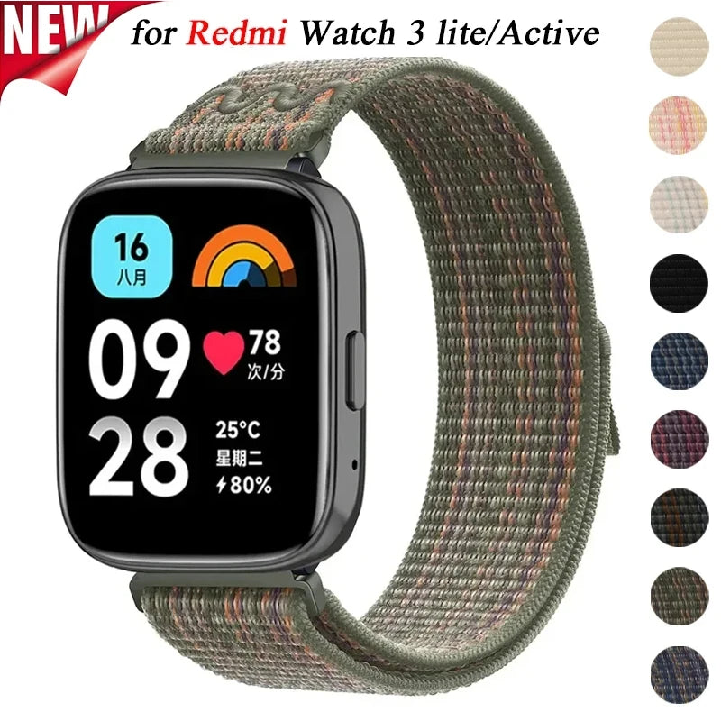 Nylon Loop Strap for Xiaomi Mi Watch3 Active 22mm 20mm Sports Band for Redmi Watch 3 Lite for Samsung Galaxy Watch 6 5 4 Series