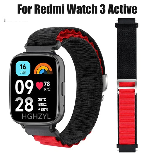 NEW Nylon Alpine Loop For Redmi Watch 3Active Strap Wristband Correa For Xiaomi Redmi Watch 3 Active Bracelet  Accessorie