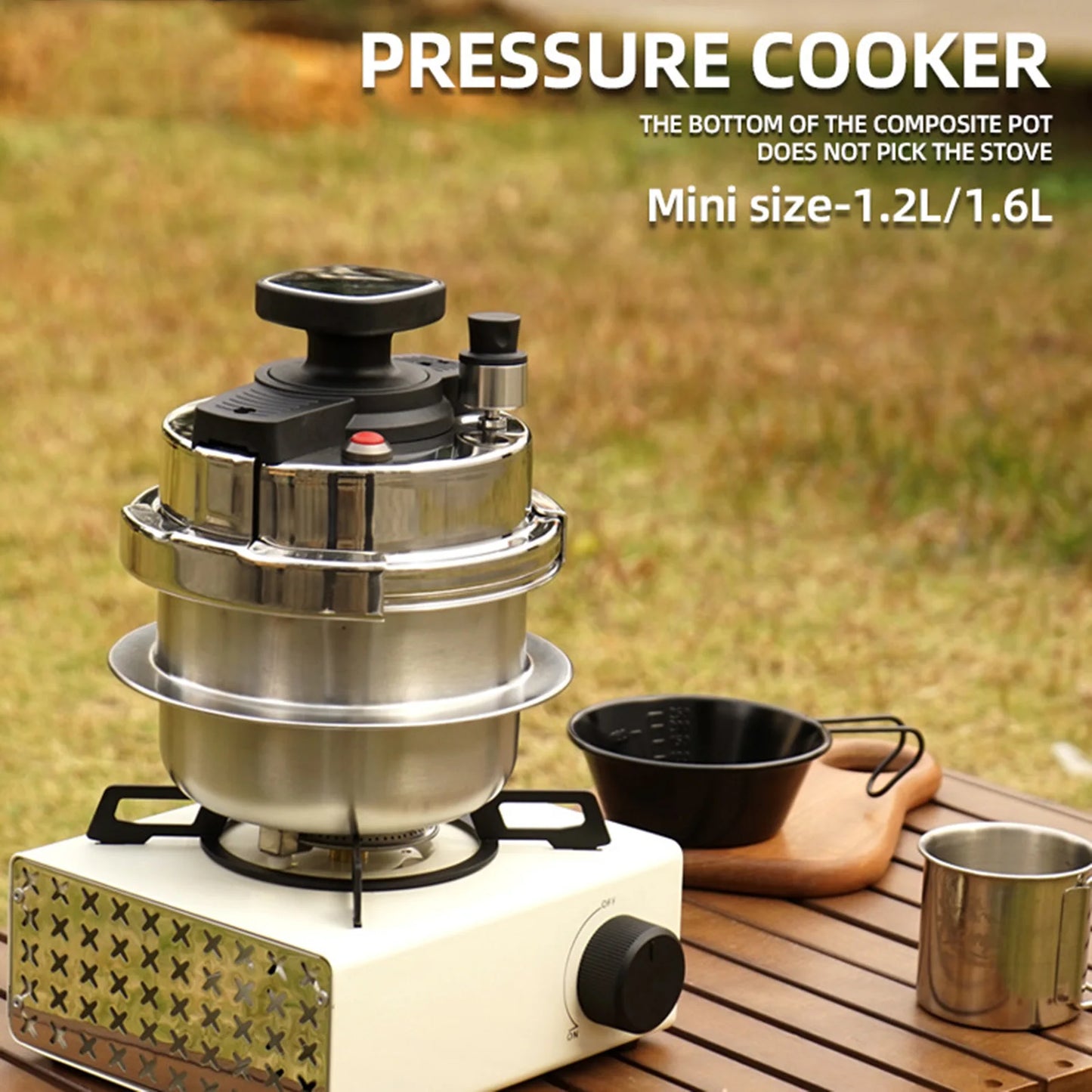 Multifunctional Small Pressure Cooker Nonstick Kitchen Cooking Pot Rice Cooker 304 Stainless Steel 5-minute Quick Cooking Pot