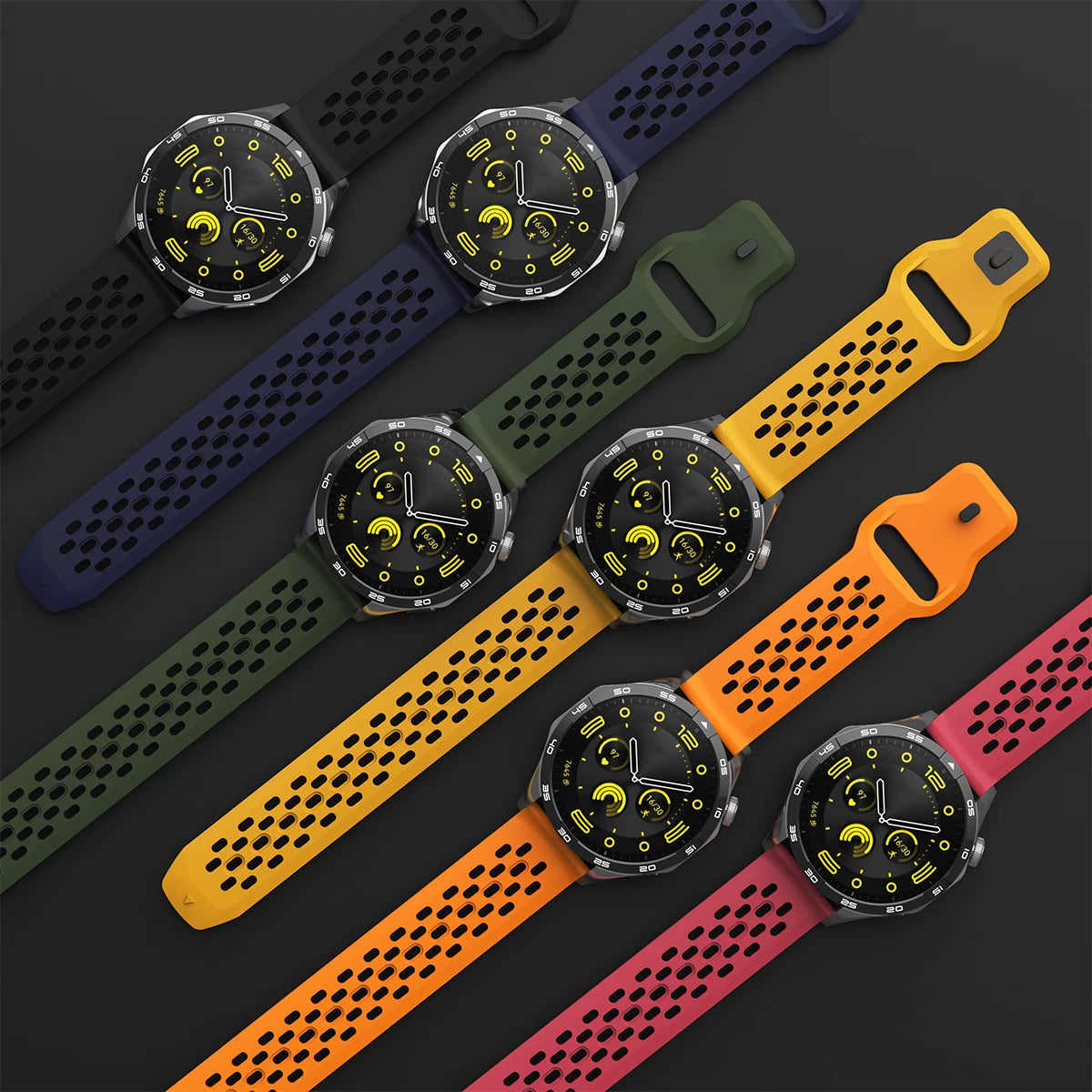 Sports Silicone Band for Redmi Watch 3 Active/Lite 22mm Strap for Huawei Watch 4 GT4/3 Pro Belt  for Samsung Galaxy watch7 6 5 4