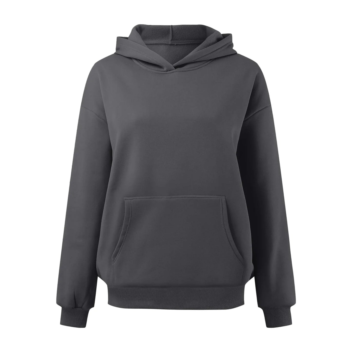 Oversize Solid Color Women Sweatshirts 2024 Loose Casual Sportwear Hooded Pullovers With Pocket y2k Hoodies Streetwear Clothes