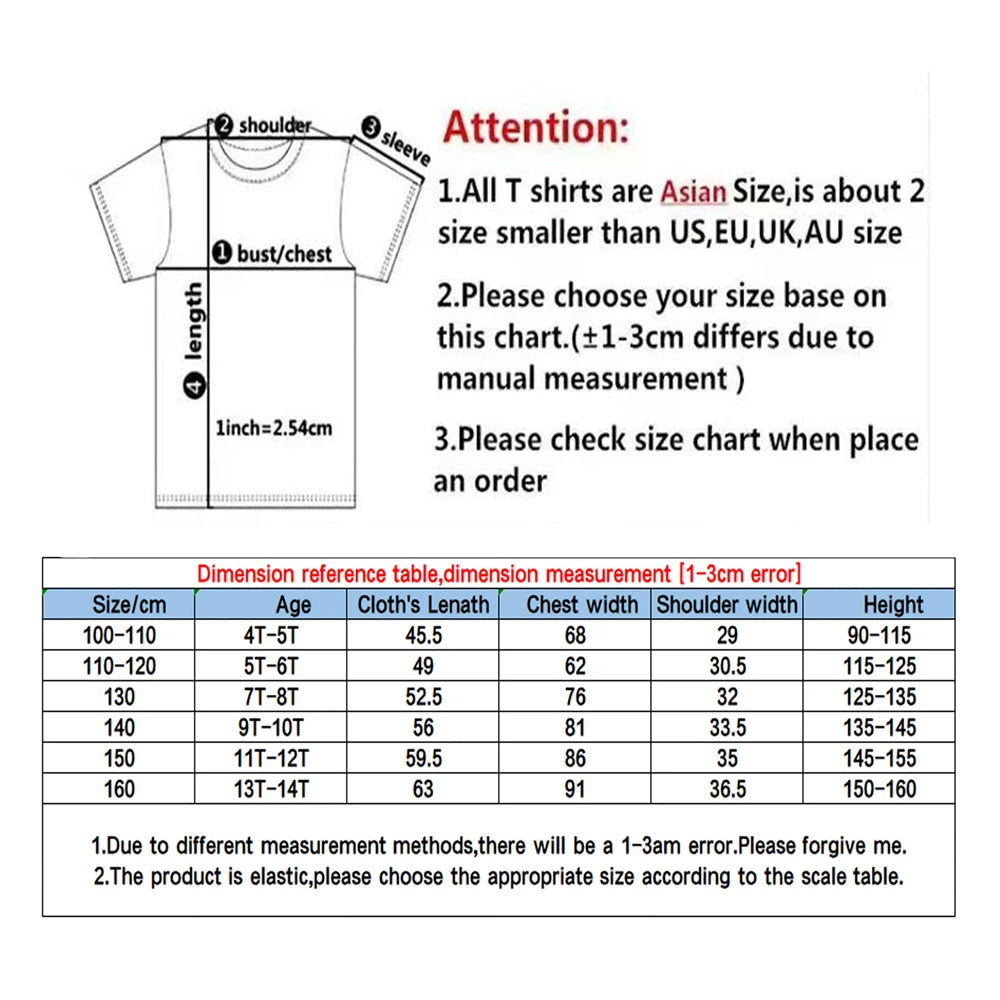 Summer Kids Short-Sleeved T-Shirt Two-Piece Set For Boy Girls Casual Tops 3d Printed T-Shirt Fashionable Pants 4-14 Years Old