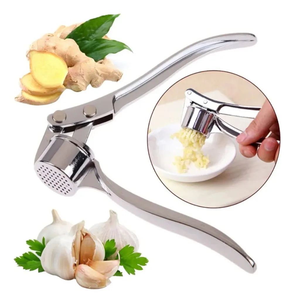 Manual Garlic Press Stainless Steel Garlic Crusher Ginger Squeezer Garlic Grinder Mincer Kitchen Gadgets