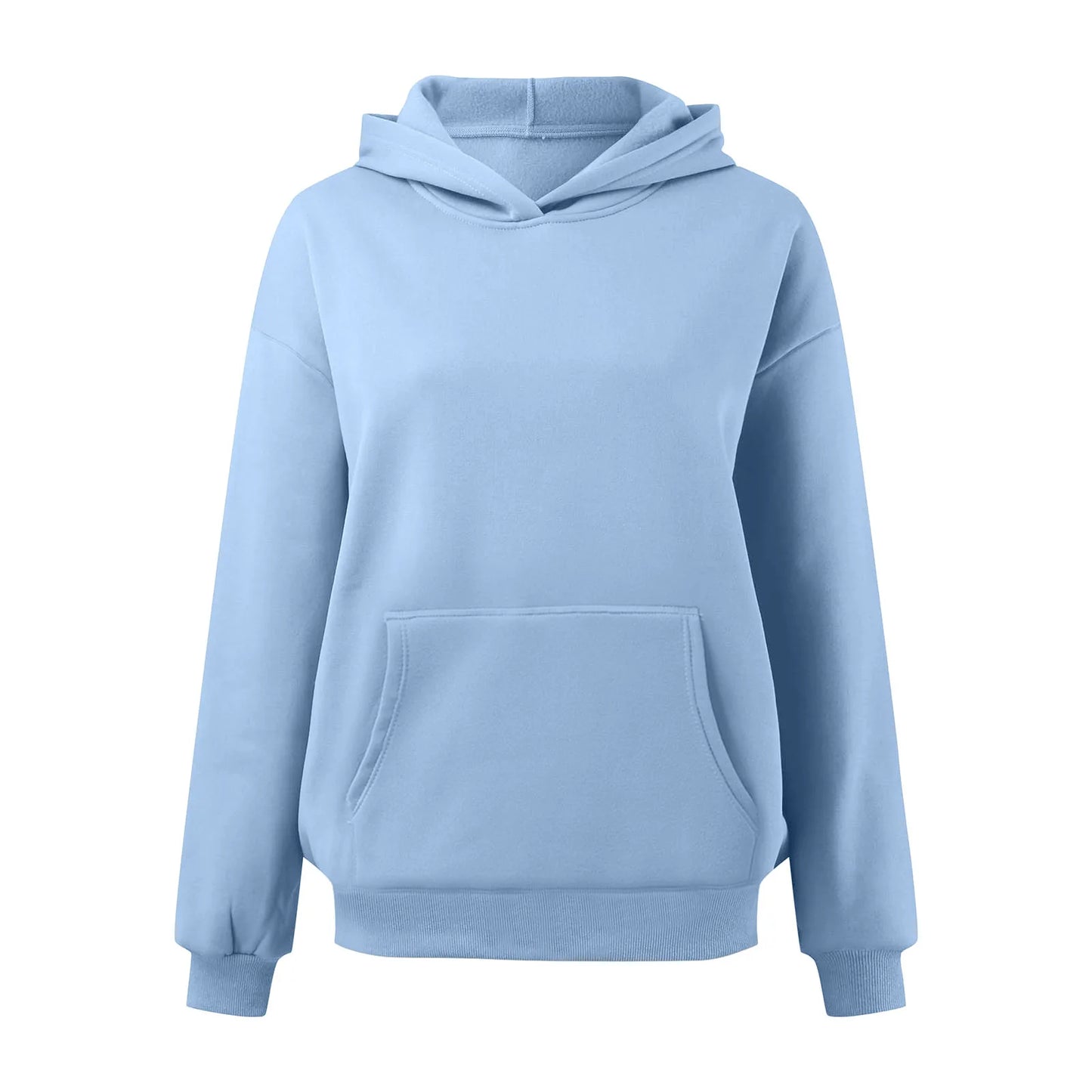 Oversize Solid Color Women Sweatshirts 2024 Loose Casual Sportwear Hooded Pullovers With Pocket y2k Hoodies Streetwear Clothes