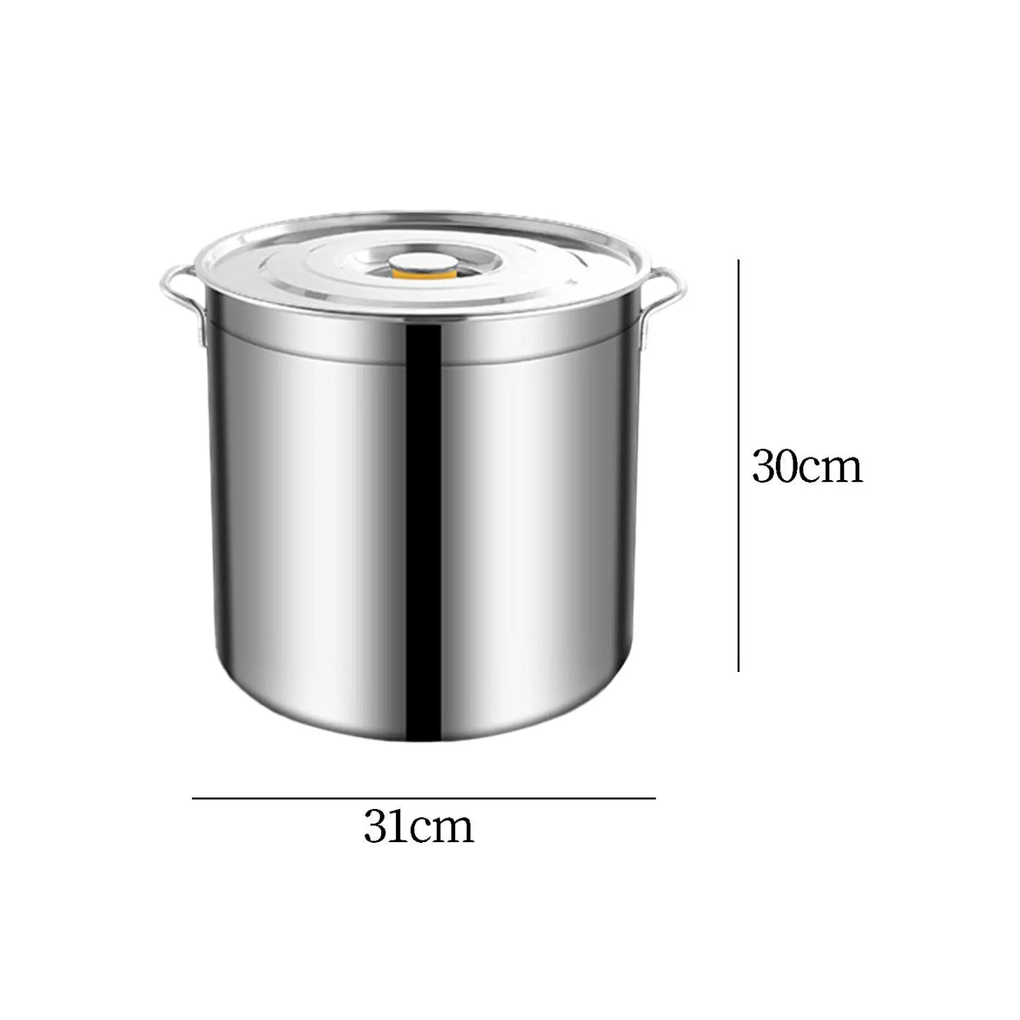 Stainless steel stock pot, large stock pot, easy to clean for cooking simmering